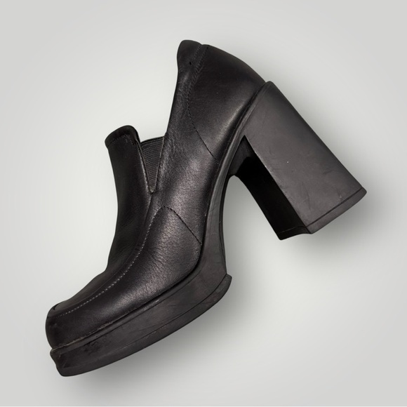 American Eagle Vintage Y2K Platform Chunky Block Heel Loafers Sz 10 - Picture 3 of 9